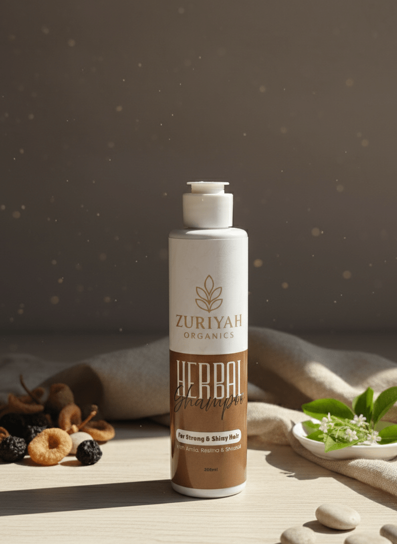 Herbal Shampoo Front View - Zuriyah Organics