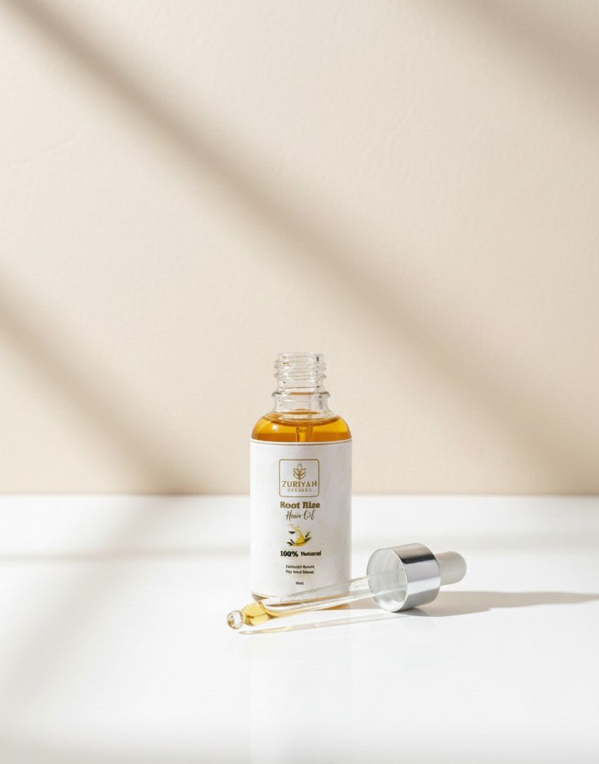 Root Rise Hair Oil Texture – Zuriyah Organics